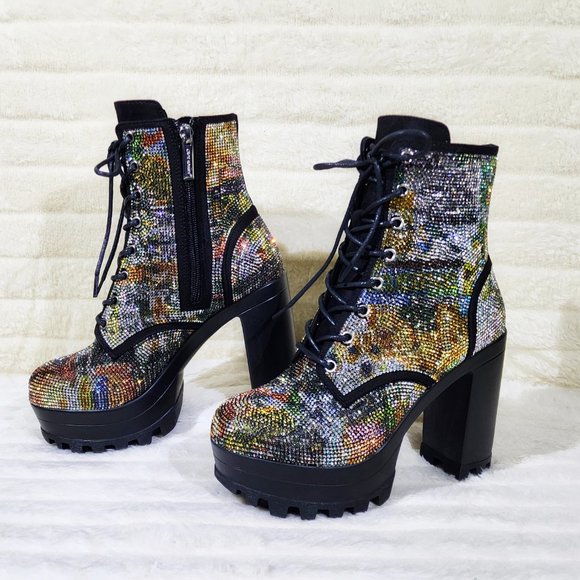 Cape Robbin Multicolor Ankle Boots - Picture 2 of 9